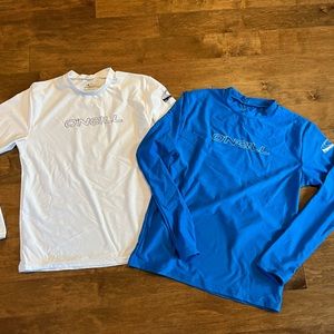 O'Neill Boy’s Basic Skins Long Sleeve Rash Guards - Bundle of 2
